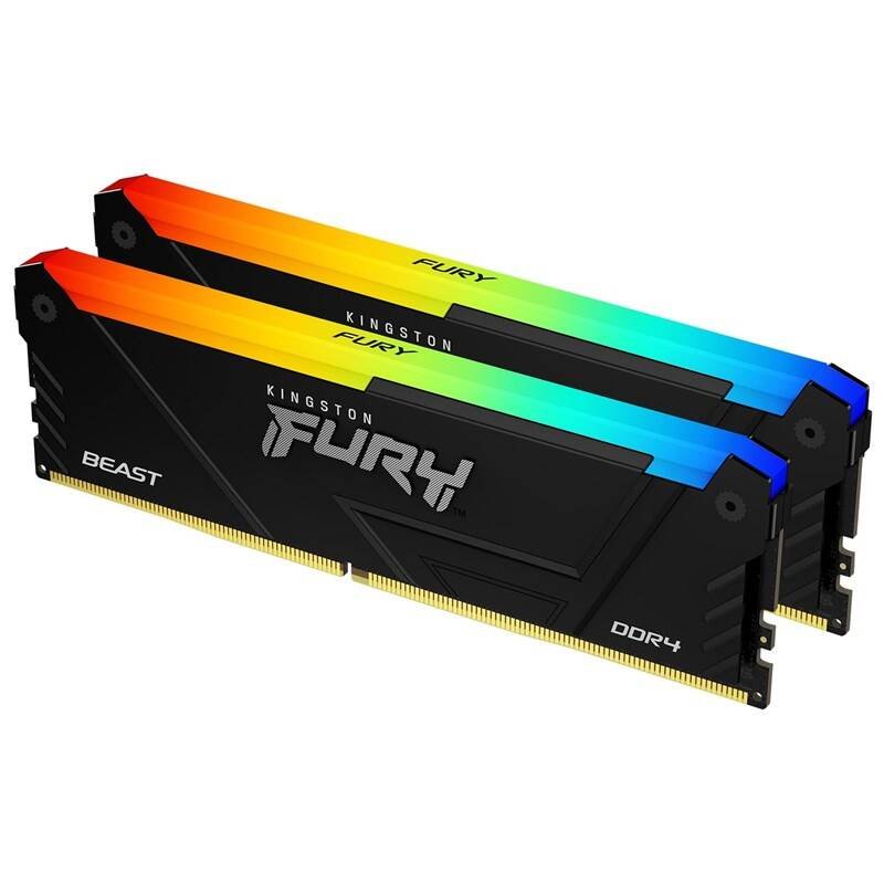 Kingston FURY Beast Black RGB 16GB 2× 8 GB DDR4 3200MHz CL16