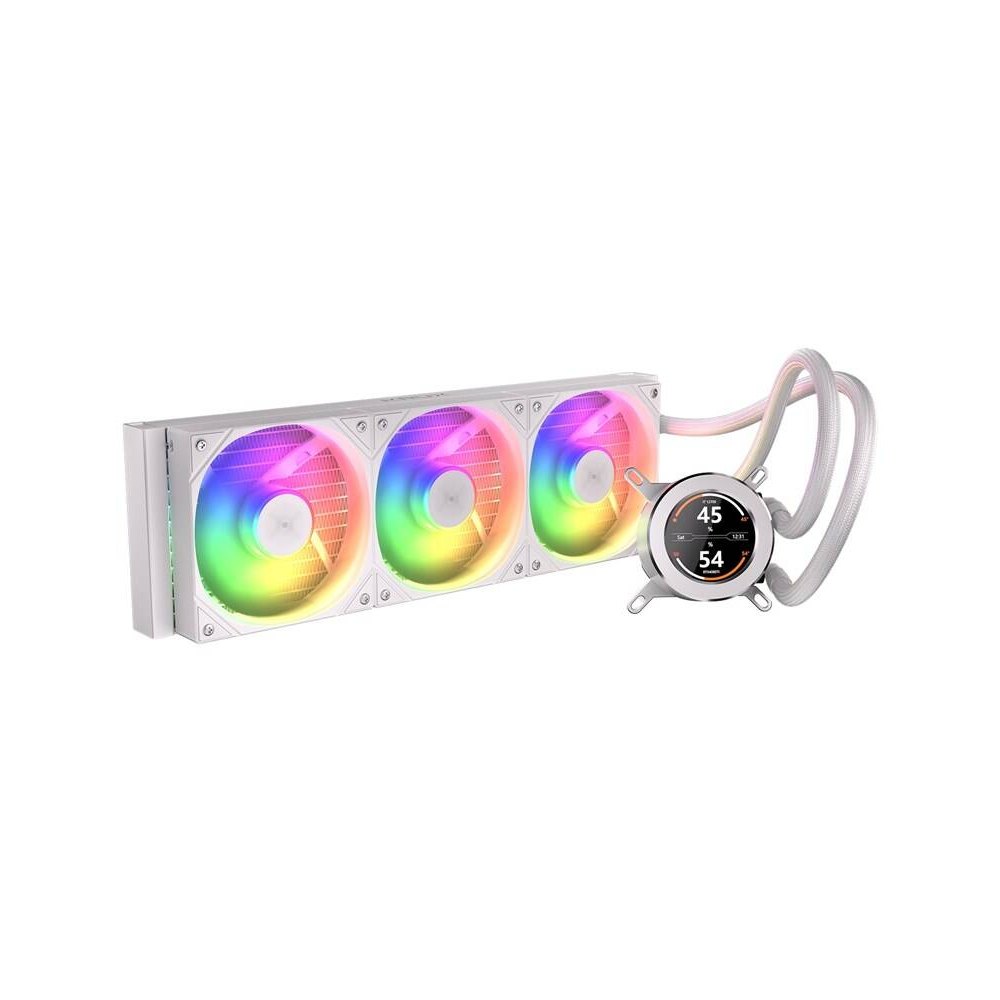 Vodní chladič Krux HydroGlance 360 ARGB LCD White