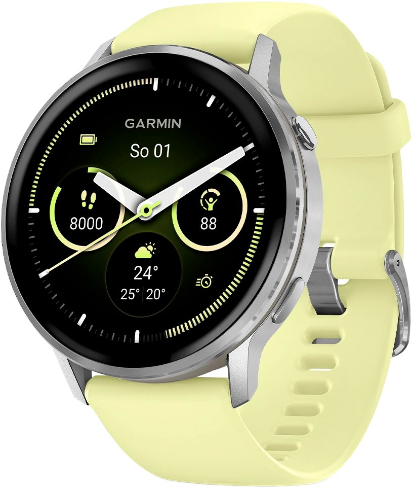 Garmin Venu 4 45mm Silver/Citron silicone band