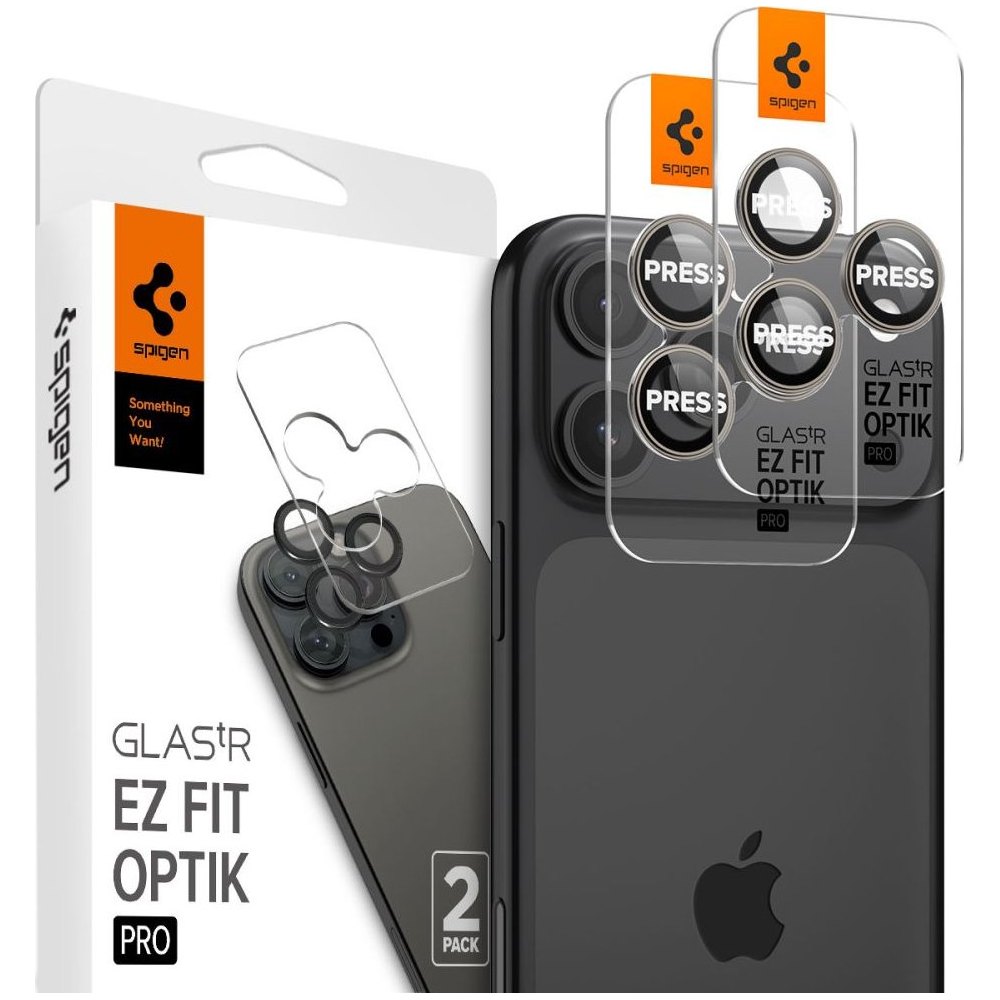 Spigen Glass tR EZ Fit Optik Pro pro iPhone 17 Pro 2 ks