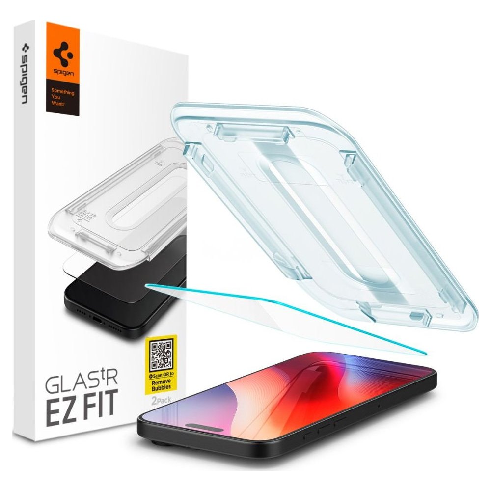 Spigen Glass tR EZ Fit HD pro iPhone 16 Pro čiré
