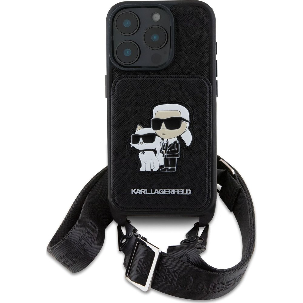 Karl Lagerfeld Saffiano Crossbody Karl And Choupette pro iPhone 16 Pro