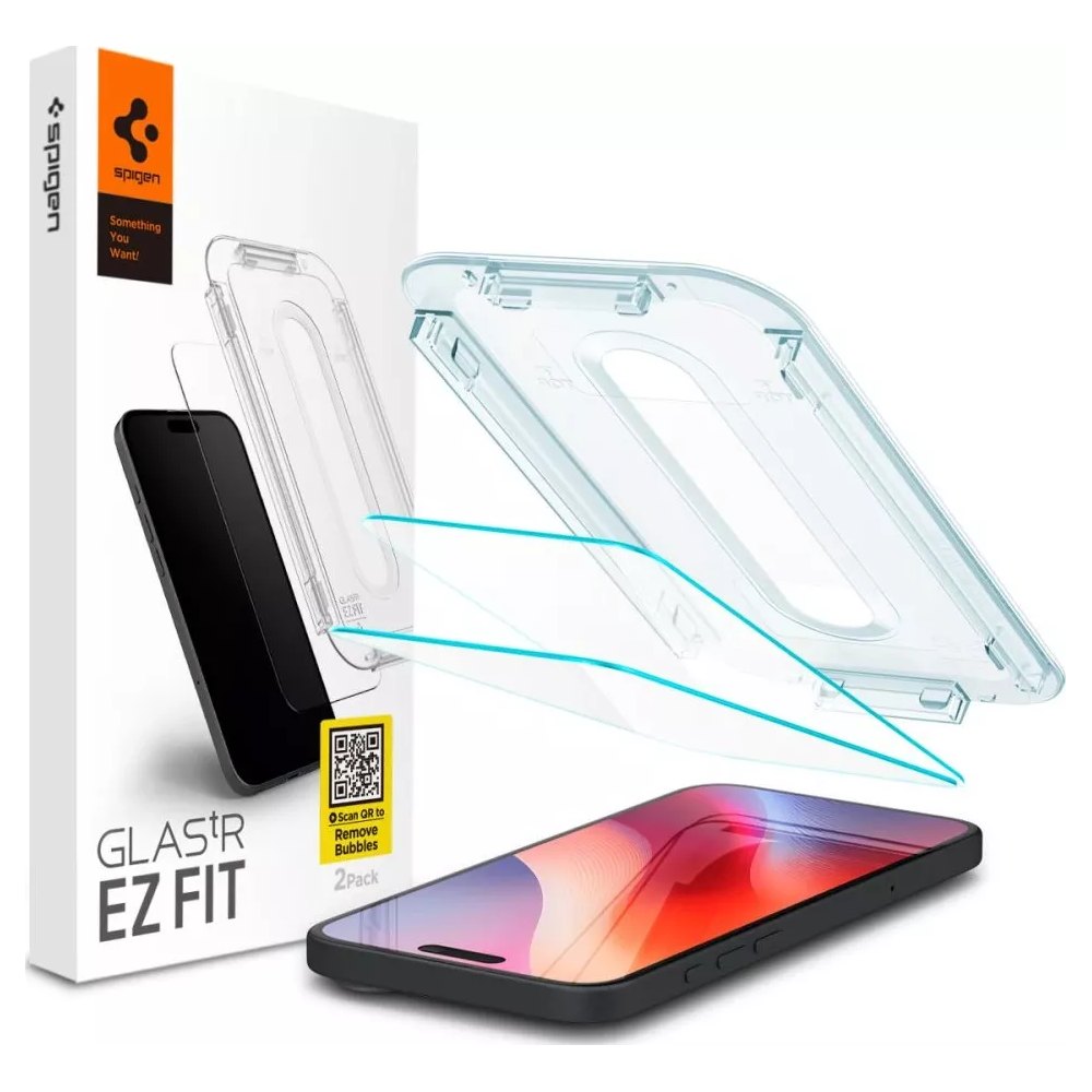 Spigen Glass.tR EZ Fit Sensor Protected 2 Pack pro iPhone 16 Pro Max