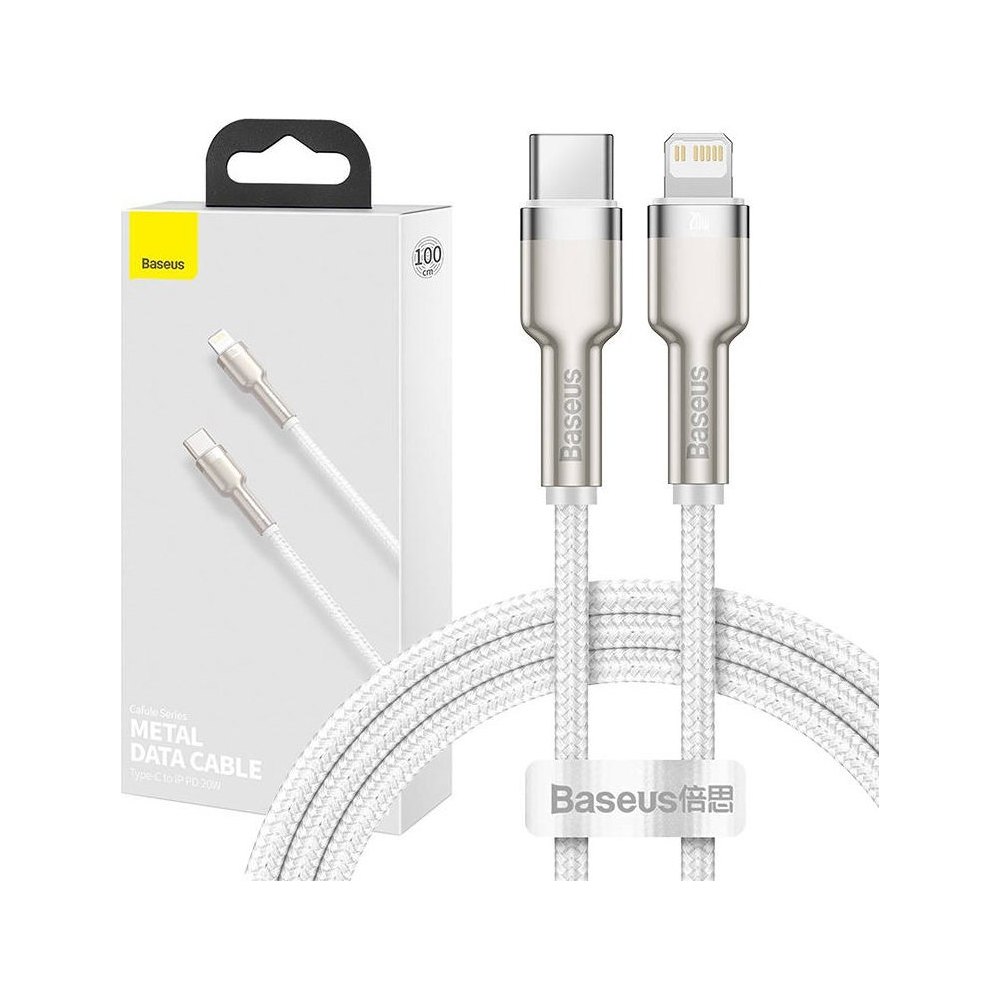 Baseus Cafule USB-C/Lighting 1 m bílý