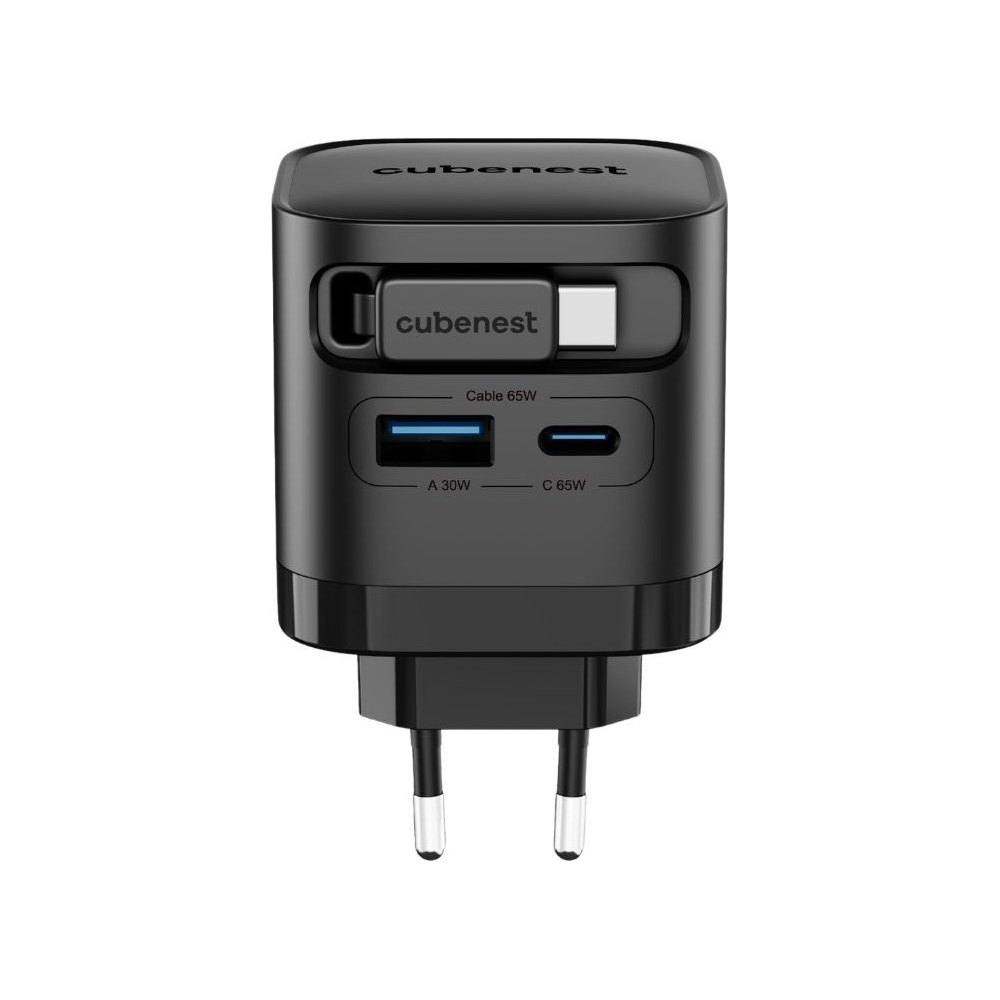 Cubenest PD GaN adaptér s kabelem 65 W S3D2
