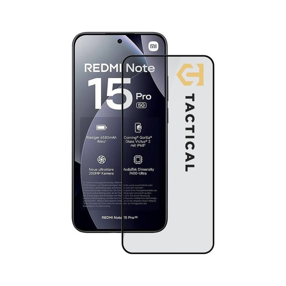 Tactical Glass Shield 5D sklo pro Xiaomi Redmi Note 15 Pro 5G