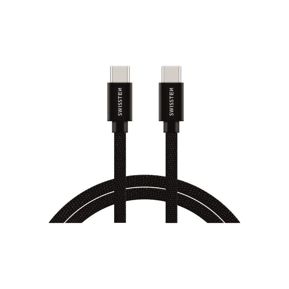 Swissten USB-C 1,2 m černý