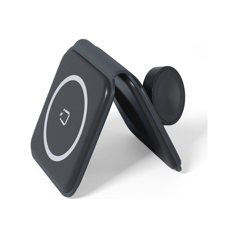 Spello 2in1 skládací bezdrátová nabíječka (MagSafe) - černá