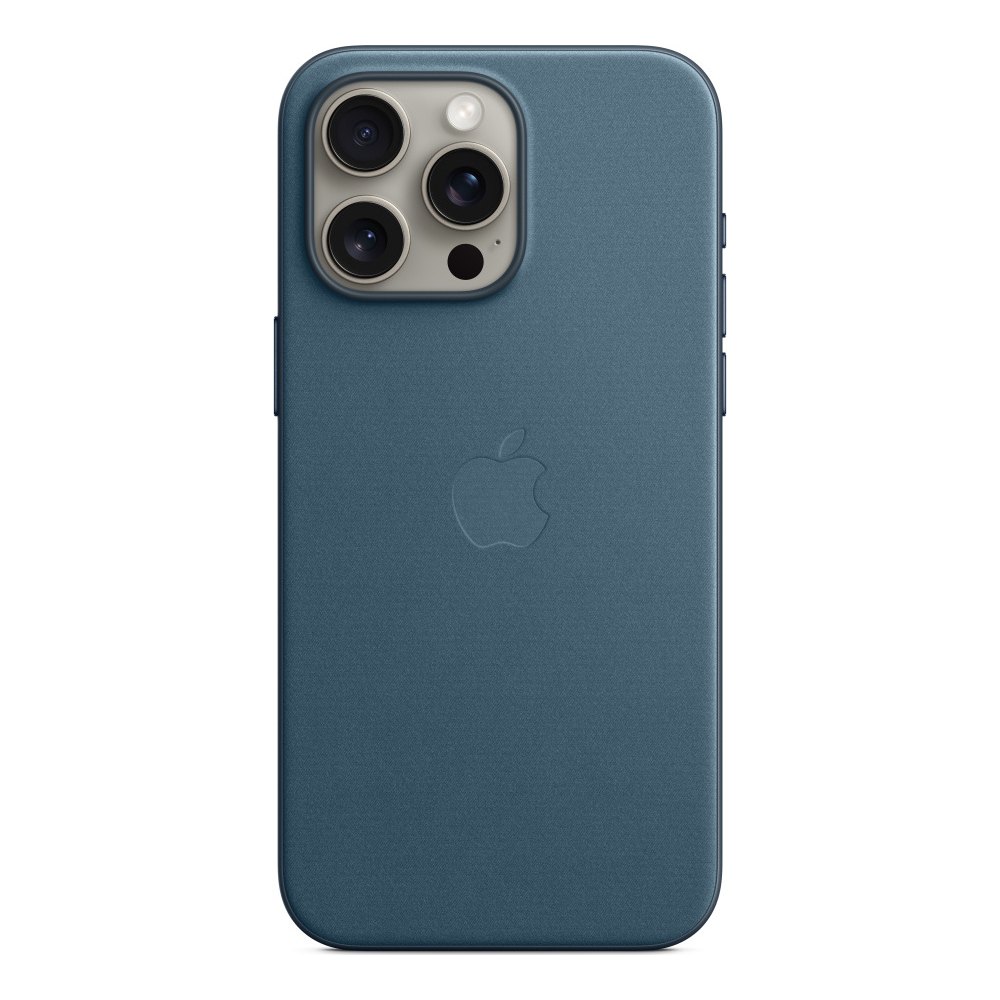 Apple FineWoven MagSafe pro iPhone 15 Pro Max Pacific Blue