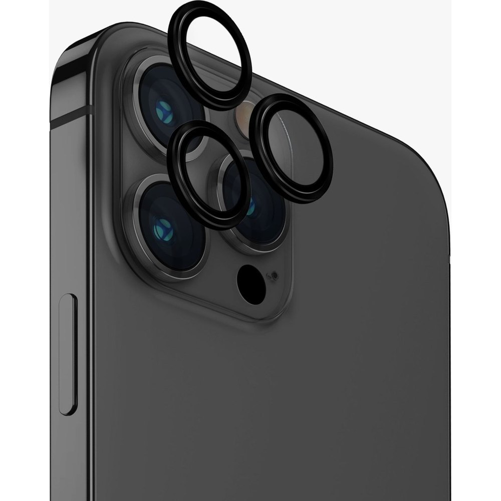 Uniq Aluminium Camera Lens Protector pro iPhone 15 Pro černé